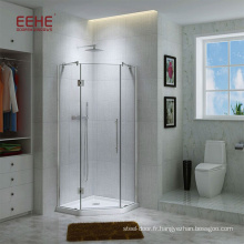 Cabine de douche de luxe pour sauna avec verre dépoli et accessoire